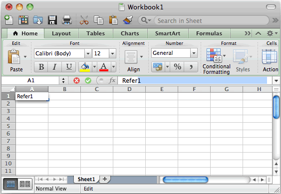 where is the dialog box launcher in excel for mac